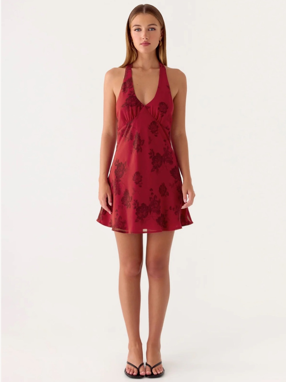 New Peppermayo Magnolia Mini Dress
Halter Cherry Rose Tie Open Back Date Party 8 - Picture 11 of 11